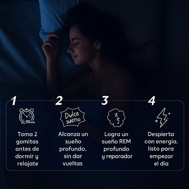 GOMINOLAS LullaBites® – Sueño Natural y Reparador sin Melatonina