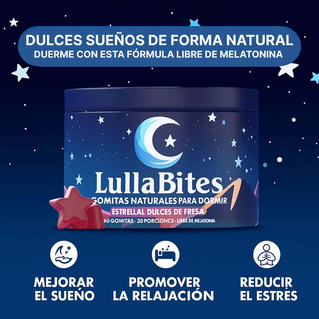 GOMINOLAS LullaBites® – Sueño Natural y Reparador sin Melatonina